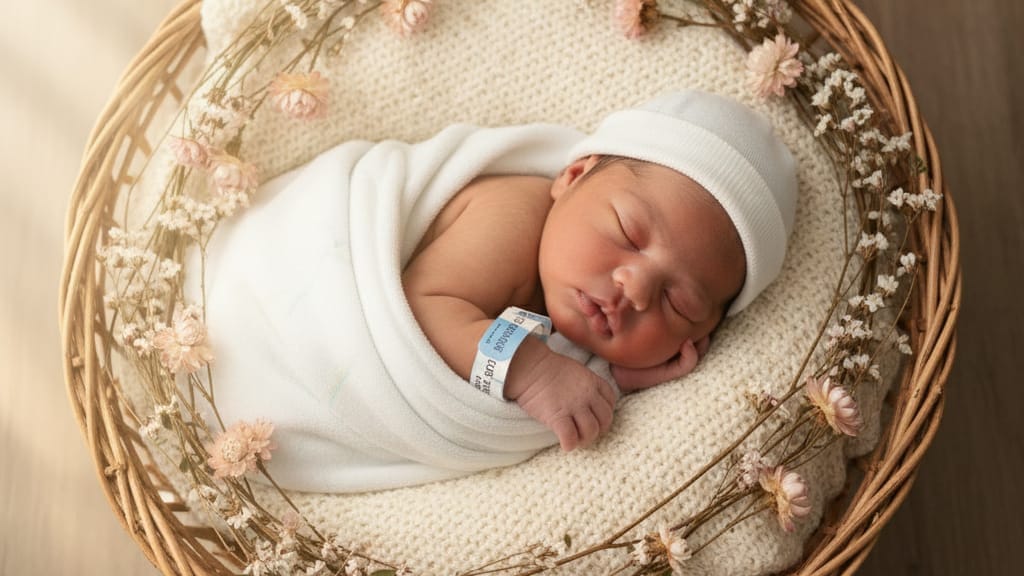 Hasil Generator AI, Prompt AI Newborn Photoshoot. FOTO/Gemini AI Prompt AI Newborn Photoshoot