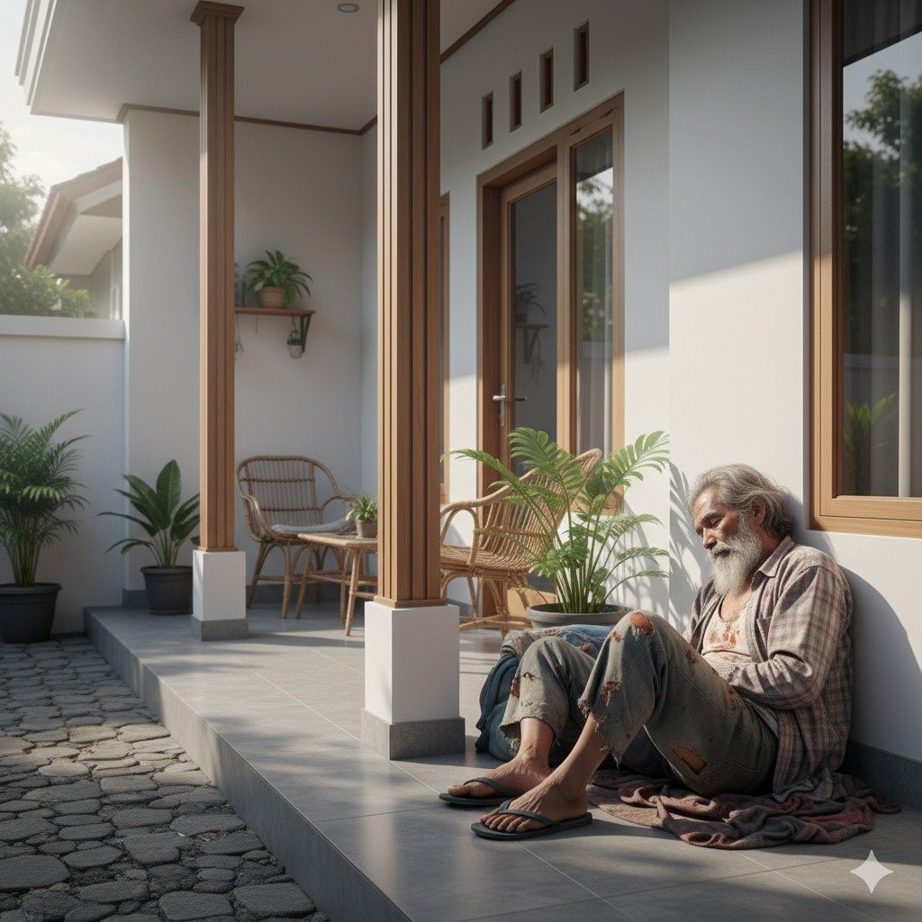 Prompt Gemini Prank Gelandangan Masuk Rumah