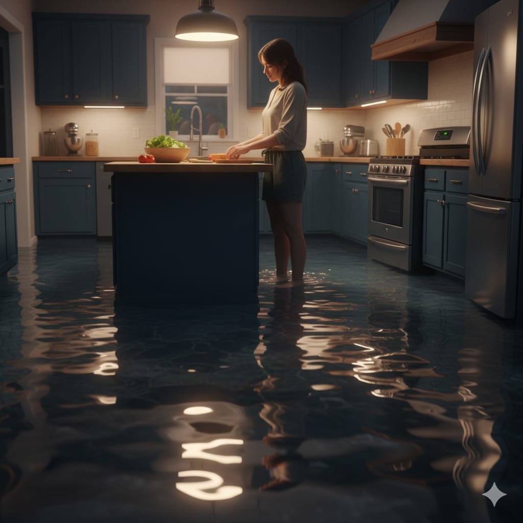 Prompt AI Efek Banjir. foto/gemini ai Prompt AI Efek Banjir