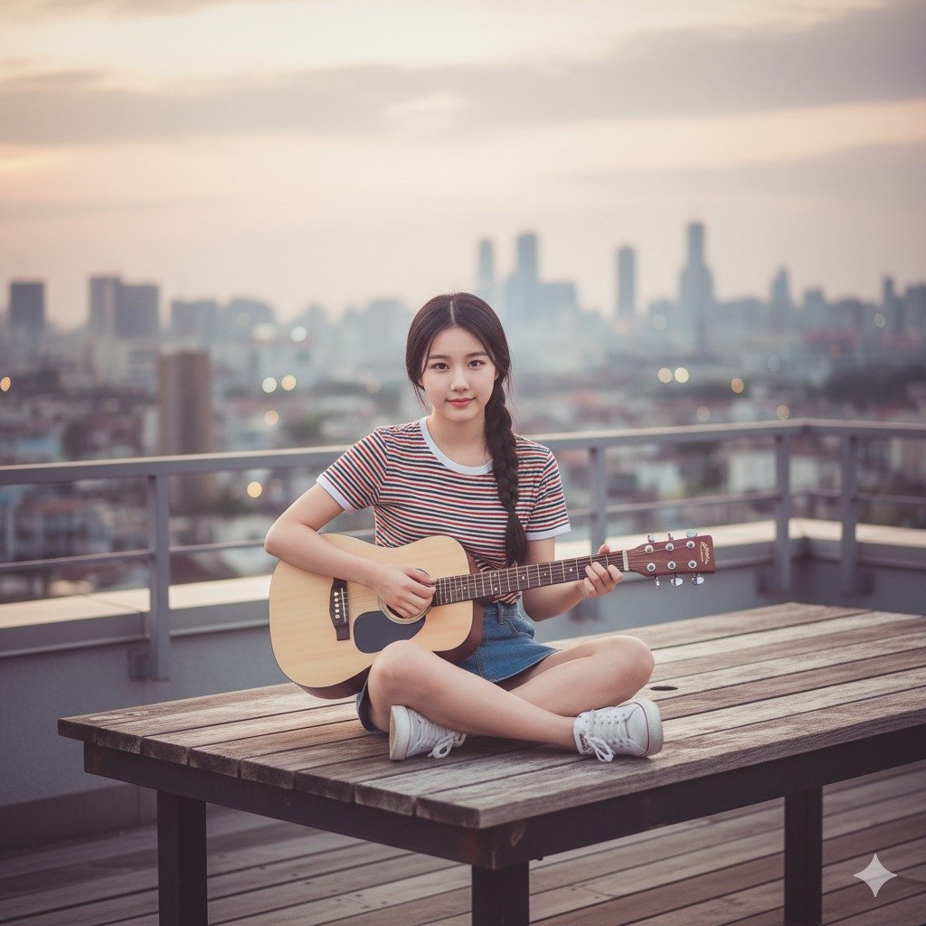 Prompt AI Bermain Gitar. foto/gemini ai Prompt AI Bermain Gitar