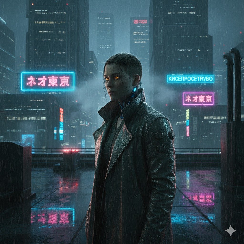 Prompt AI Cyberpunk. foto/gemini ai Prompt AI Cyberpunk