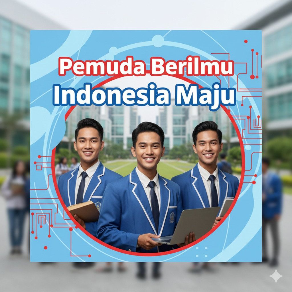 Hasil generator AI, Prompt Gemini AI Twibbon Sumpah Pemuda. FOTO/Gemini AI Prompt AI Twibbon Sumpah Pemuda