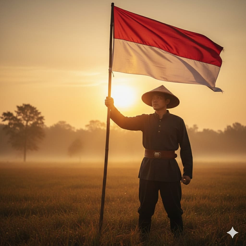 Hasil generator AI, Prompt AI Sumpah Pemuda. FOTO/Gemini AI Prompt AI Sumpah Pemuda