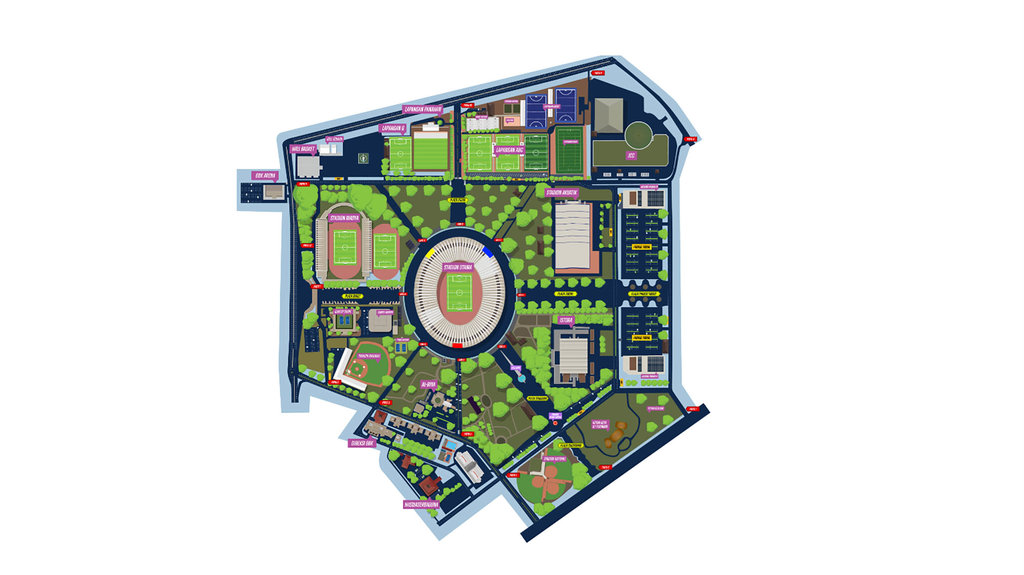 Denah GBK. foto/GBK Denah GBK