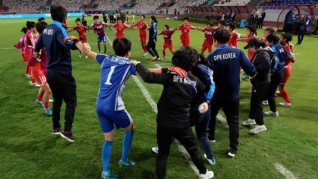 Pemain TImnas Korea Utara U17 Wanita. foto/Dok. FIFA Pemain TImnas Korea Utara U17 Wanita