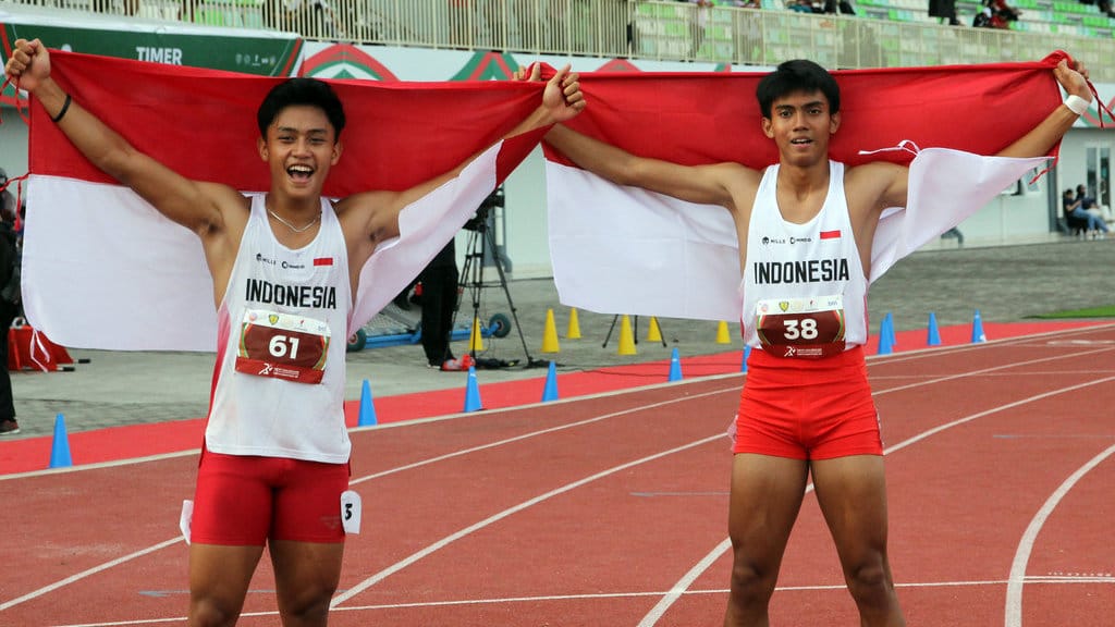 Gilang Satria raih emas lari 200 meter Atletik Asia Tenggara