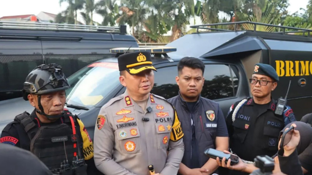 Kapolres Tangerang Selatan (Tangsel), AKBP Victor Daniel Henry Inkiriwang. (ANTARA/Azmi Samsul M) AKBP Victor Daniel Henry Inkiriwang