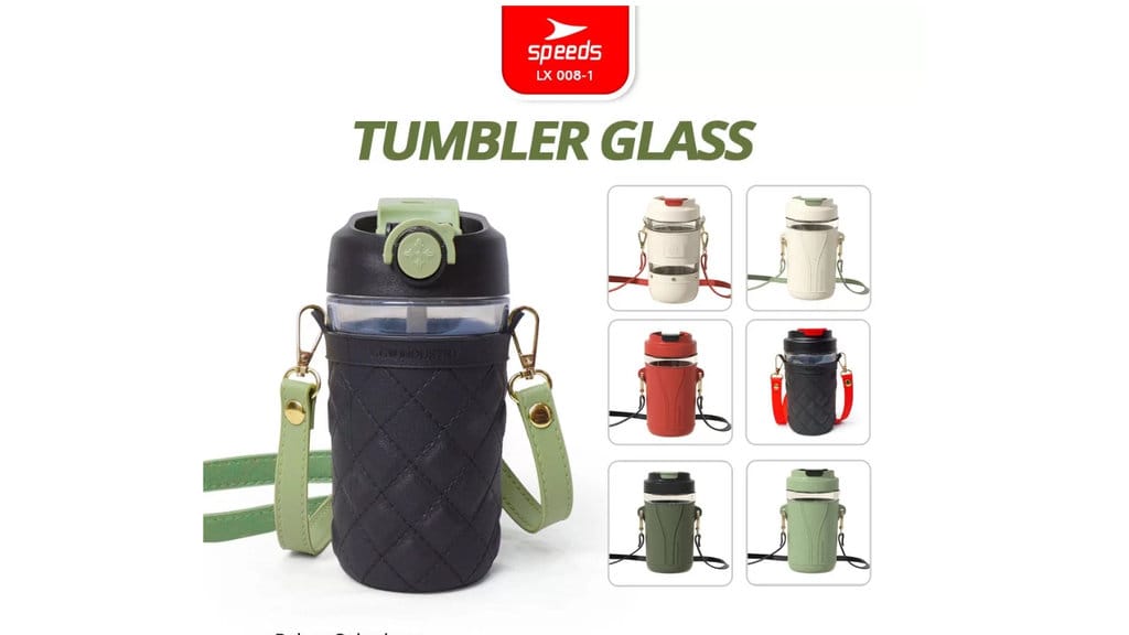 SPEEDS Botol Minum Tumbler Glass