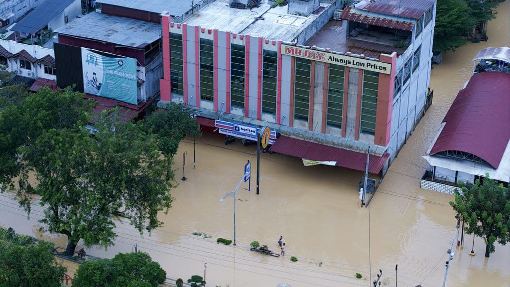 Dampak banjir bandang di Langsa Aceh