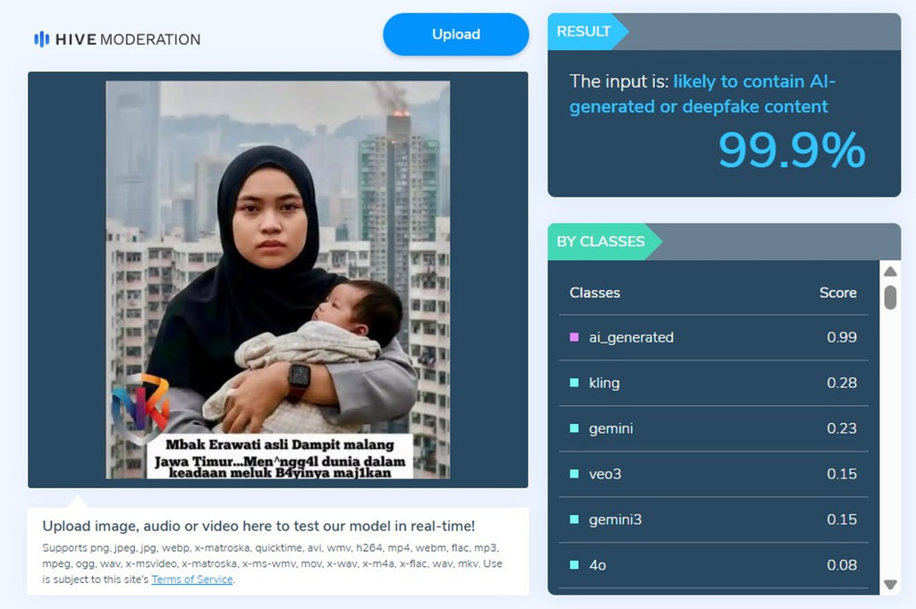 Hive Moderation Periksa Fakta Erawati Migran Hong Kong