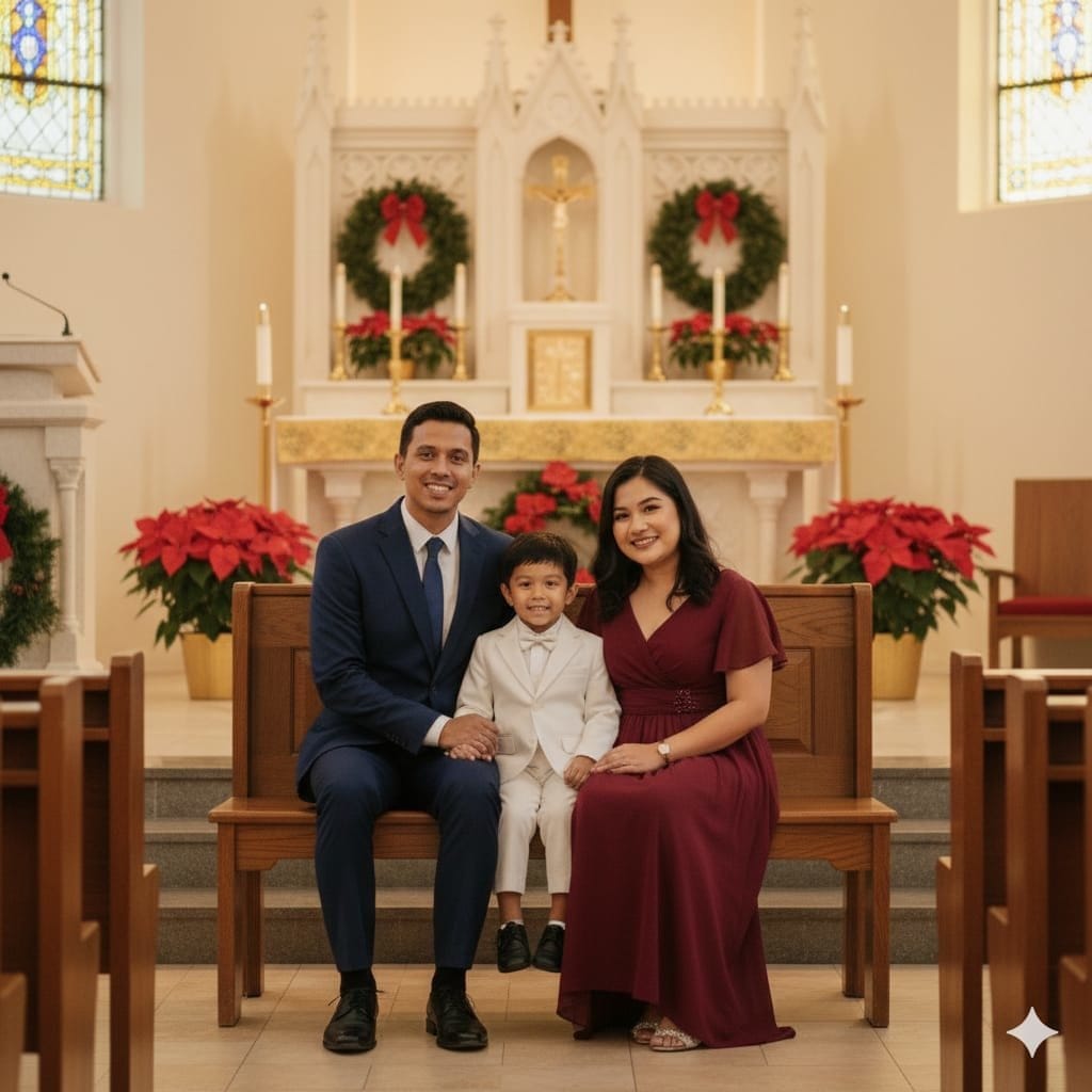 Prompt Gemini AI Foto Keluarga Natal