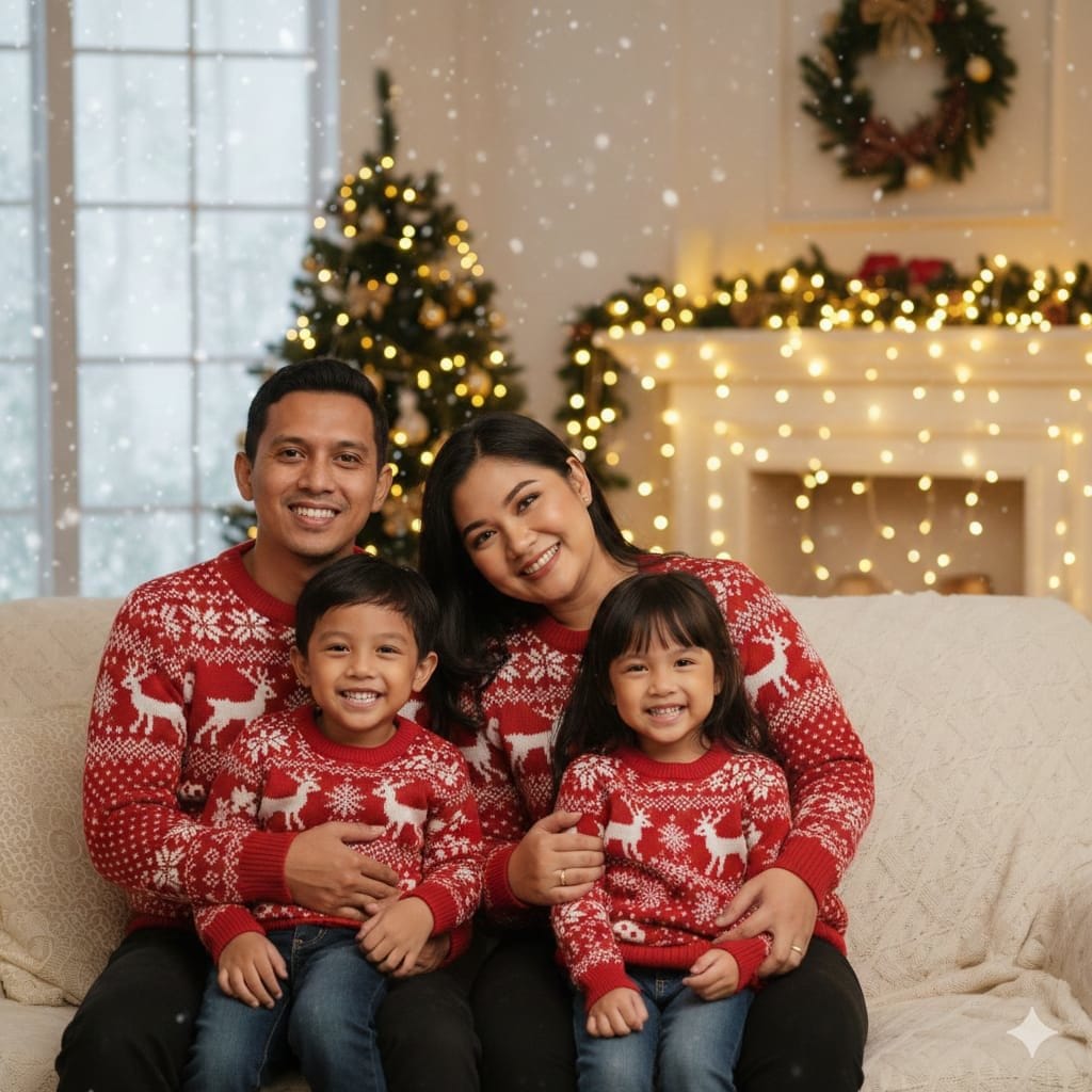Prompt Gemini AI Foto Keluarga Natal