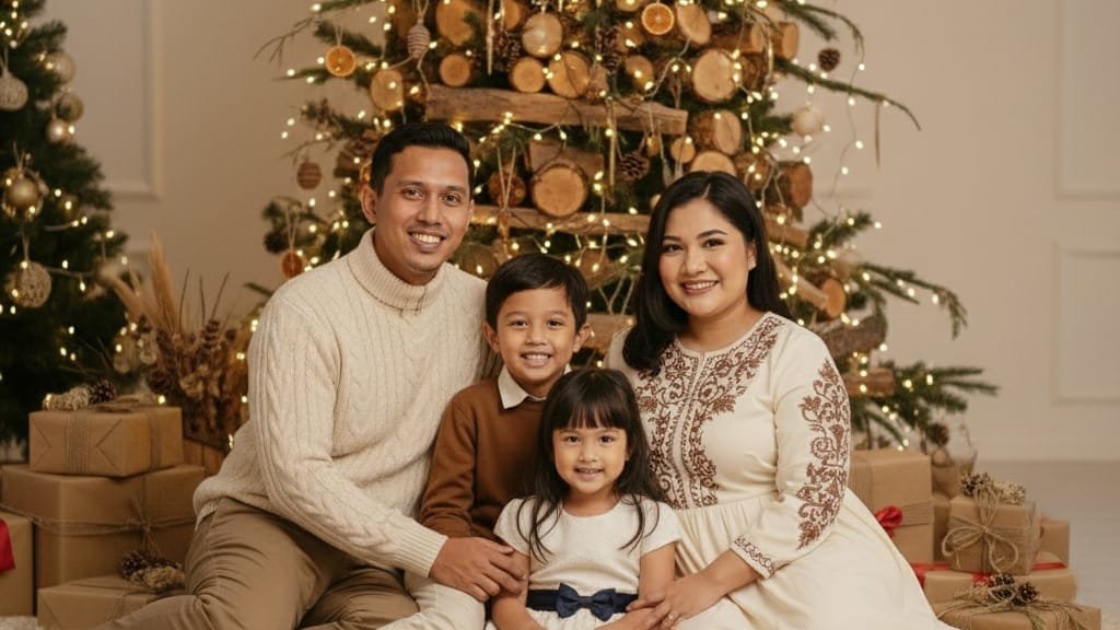 Prompt Gemini AI Foto Keluarga Natal