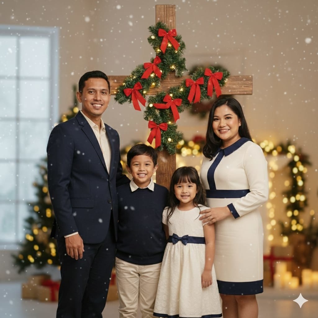 Prompt Gemini AI Foto Keluarga Natal