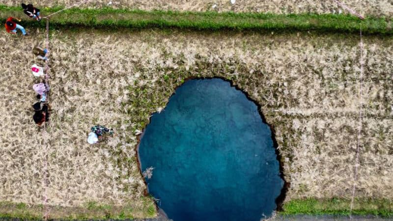 Sinkhole di Nagari Situjuah Batua