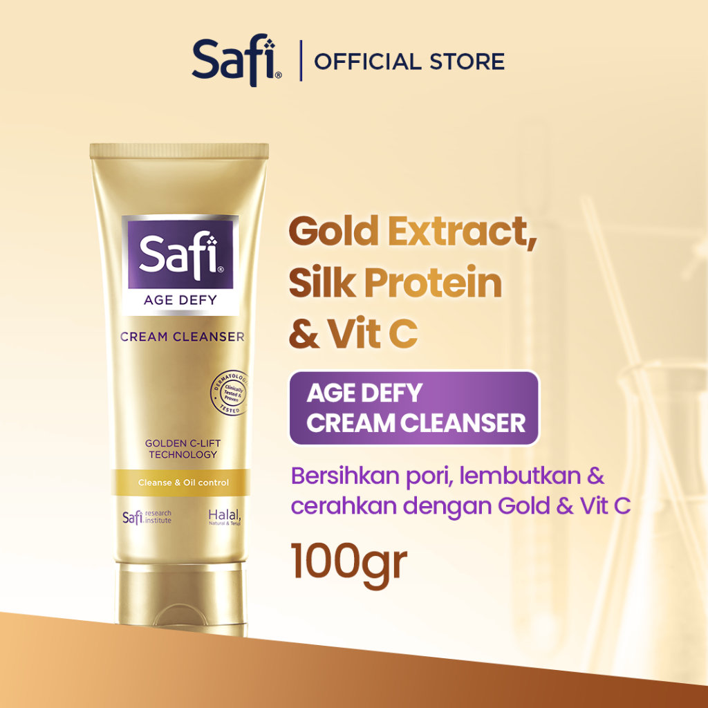 SAFI - Age Defy - Cream Cleanser 100gr - Pembersih Wajah Anti Aging