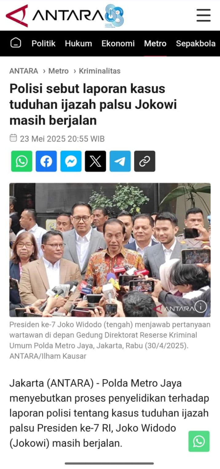 Periksa Fakta Ijazah Palsu Jokowi