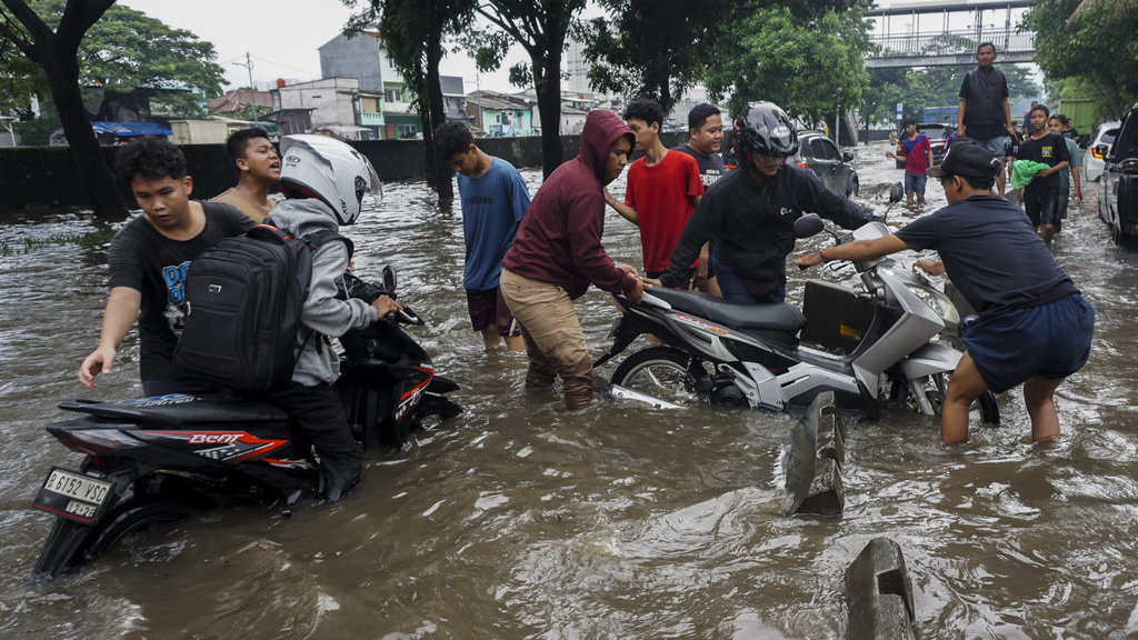 Banjir di Jalan Daan Mogot Jakarta