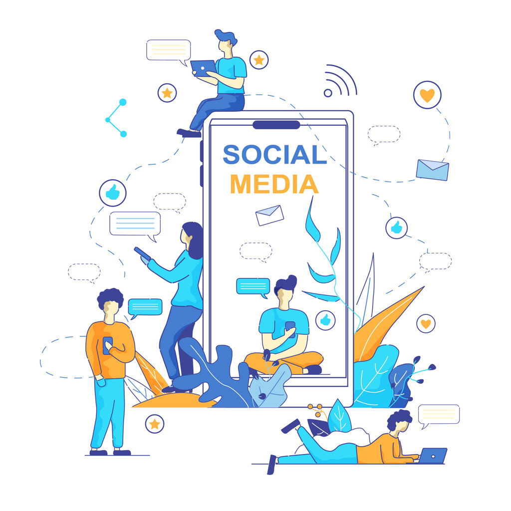 ilustrasi medsos AI 
