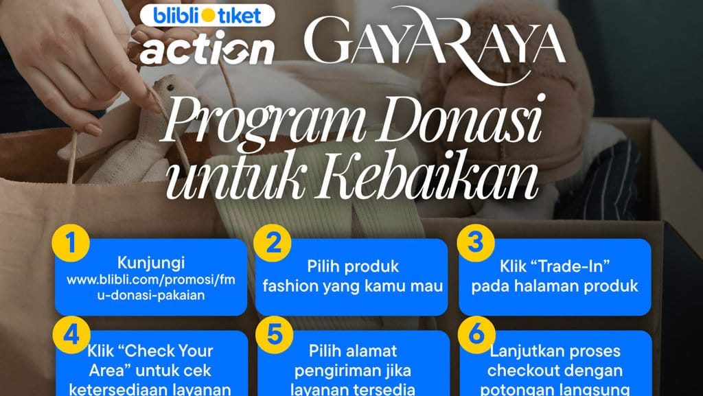 Program Donasi Pakaian di Blibli
