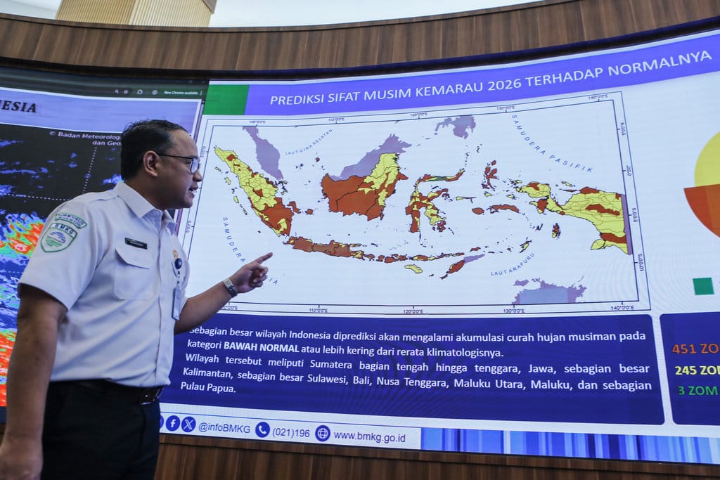 BMKG: Kemarau 2026 Lebih Kering Dibanding 30 Tahun Terakhir