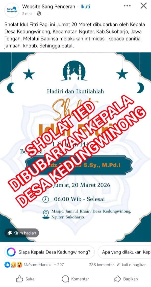 jemaah batal salat id