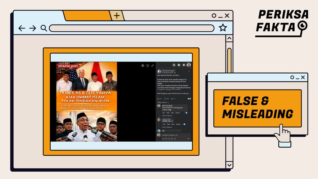 Salah, Dubes AS & Gus Yahya Ajak Umat Islam Kecam Tindakan Iran