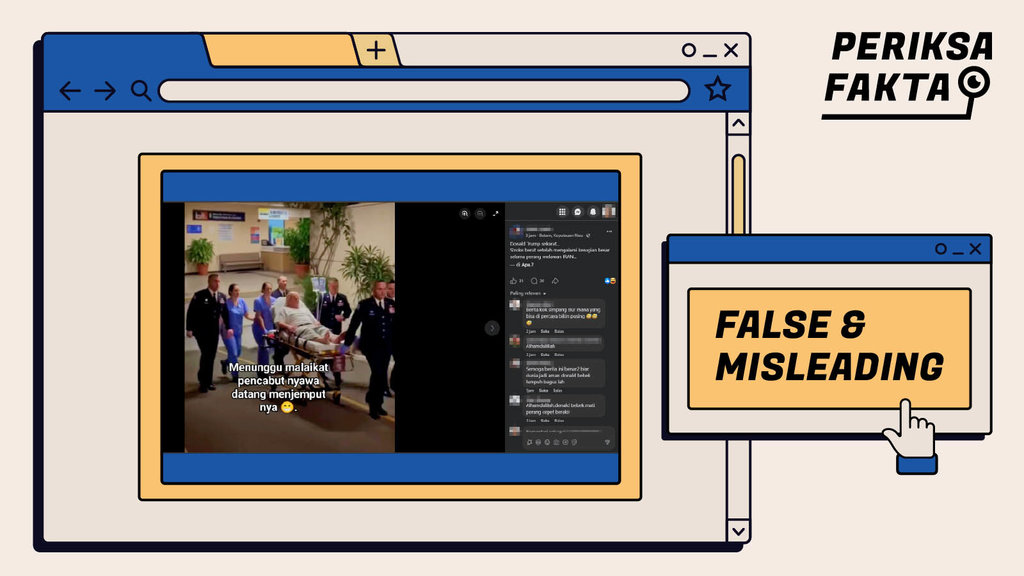 Hoaks, Kabar Donald Trump Sekarat Akibat Melawan Iran