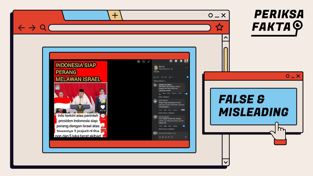 Keliru, Prabowo Sebut Indonesia Siap Perang Lawan Israel