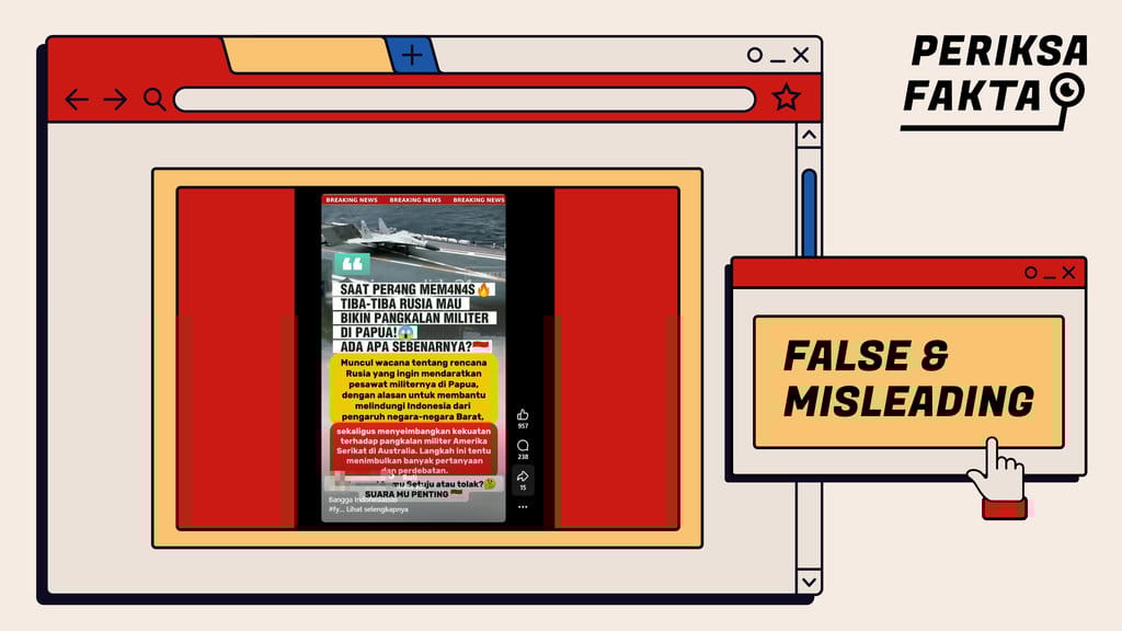 Salah, Rencana Rusia Bangun Pangkalan Militer di Papua