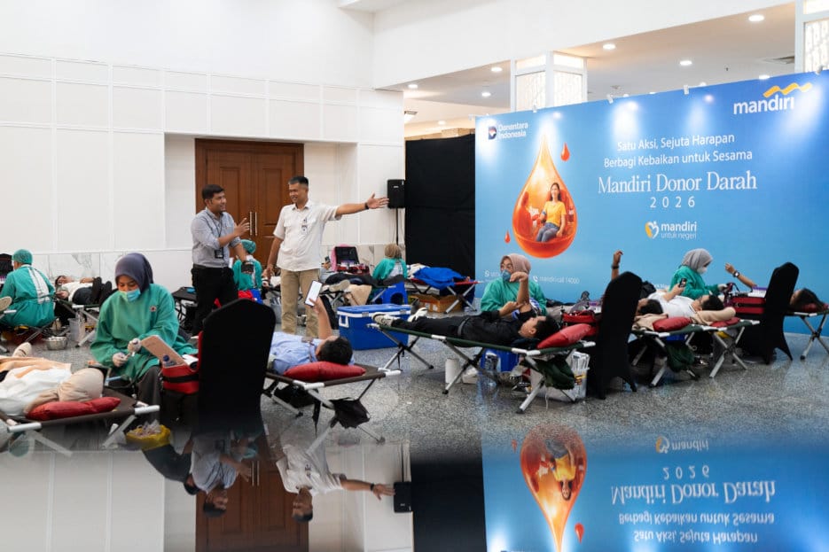 Bank Mandiri Gelar Donor Darah Massal bagi 2.800 Pendonor