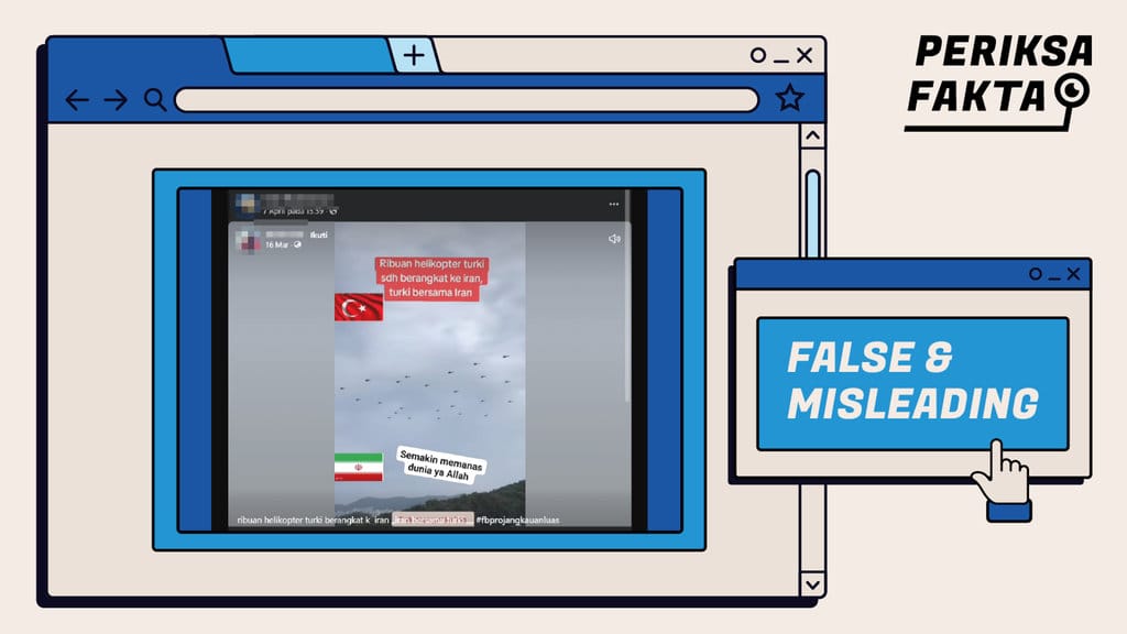 Keliru, Turki Kirim Ribuan Helikopter untuk Bantu Iran