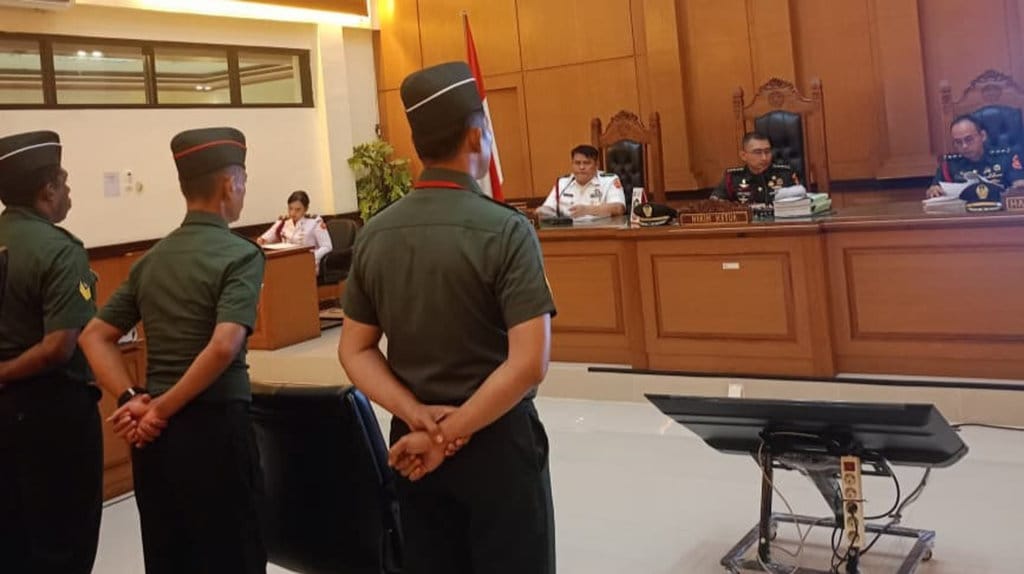 Oditur Militer Tolak Eksepsi 3 Terdakwa TNI Pembunuh Kacab Bank