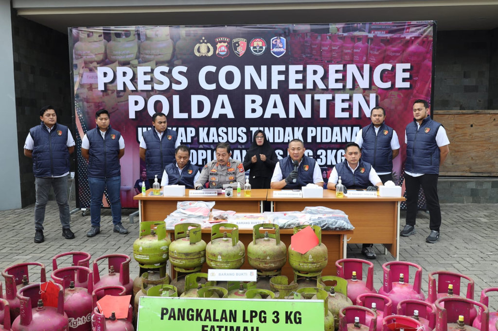Polda Banten Bongkar Praktik Ilegal Pemindahan LPG Subsidi
