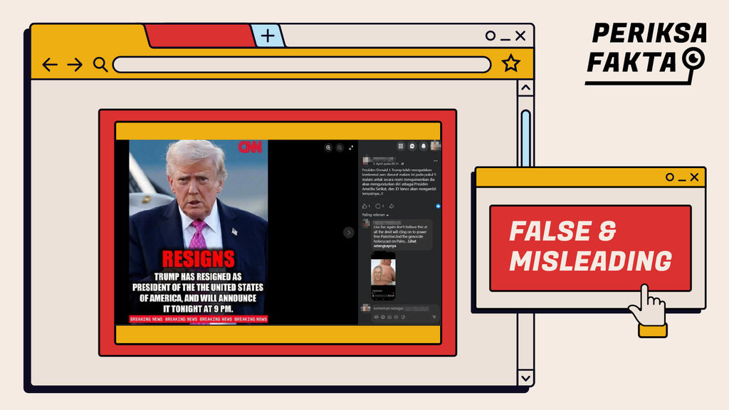 Tidak Benar, Trump Mundur dari Jabatan Presiden AS