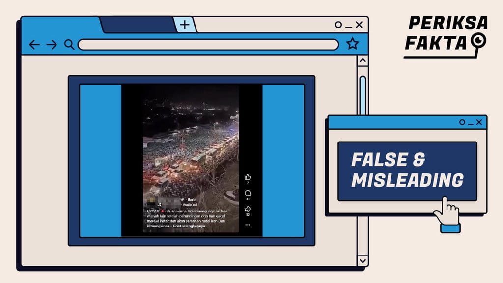 Hoaks, Perundingan AS-Iran Gagal Warga Israel Mengungsi