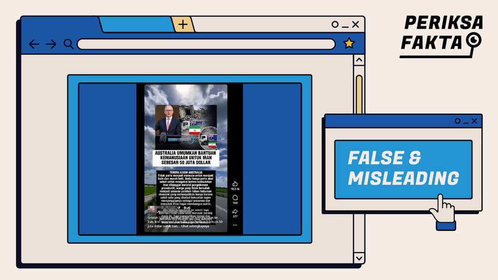 Keliru, Australia Umumkan Bantuan Rp 50 Juta Dolar Untuk Iran