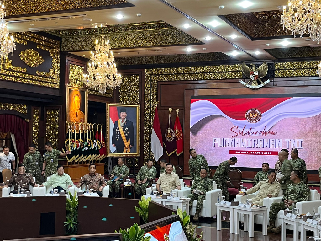Panglima & Purnawirawan TNI Kumpul di Kemhan Bahas Pertahanan