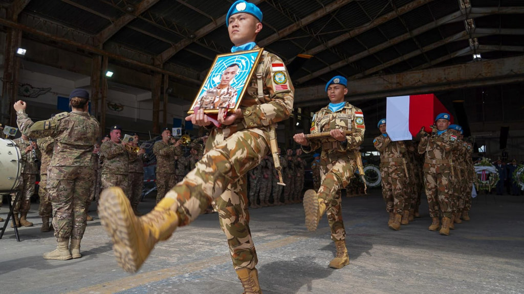 UNIFIL Gelar Upacara Penghormatan terhadap Praka Rico