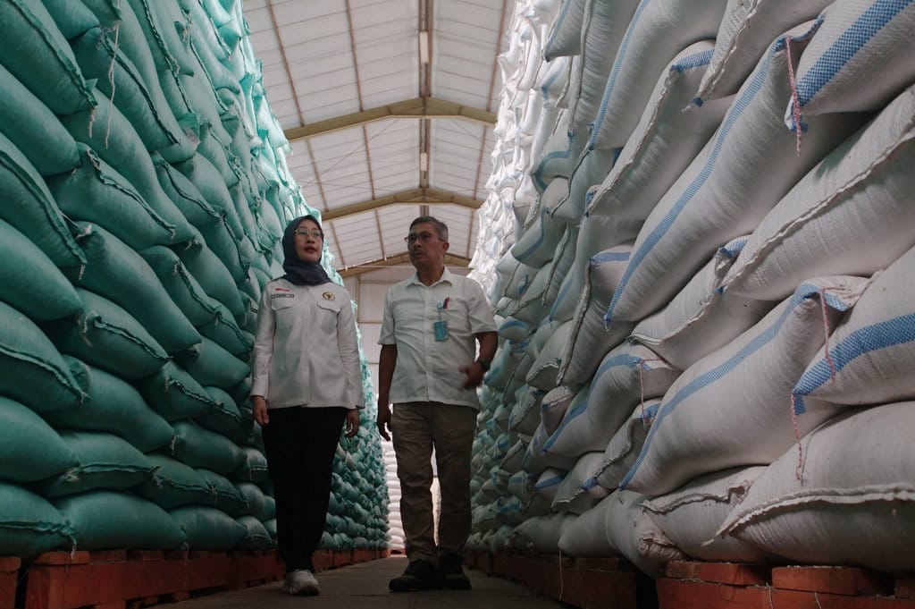 Jumlah cadangan beras Bulog mencapai 5,1 juta ton