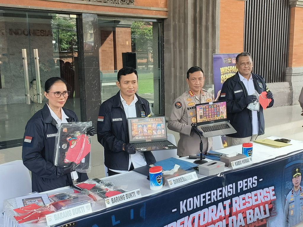Polda Bali Tangkap Empat Operator Judol di Badung Bali