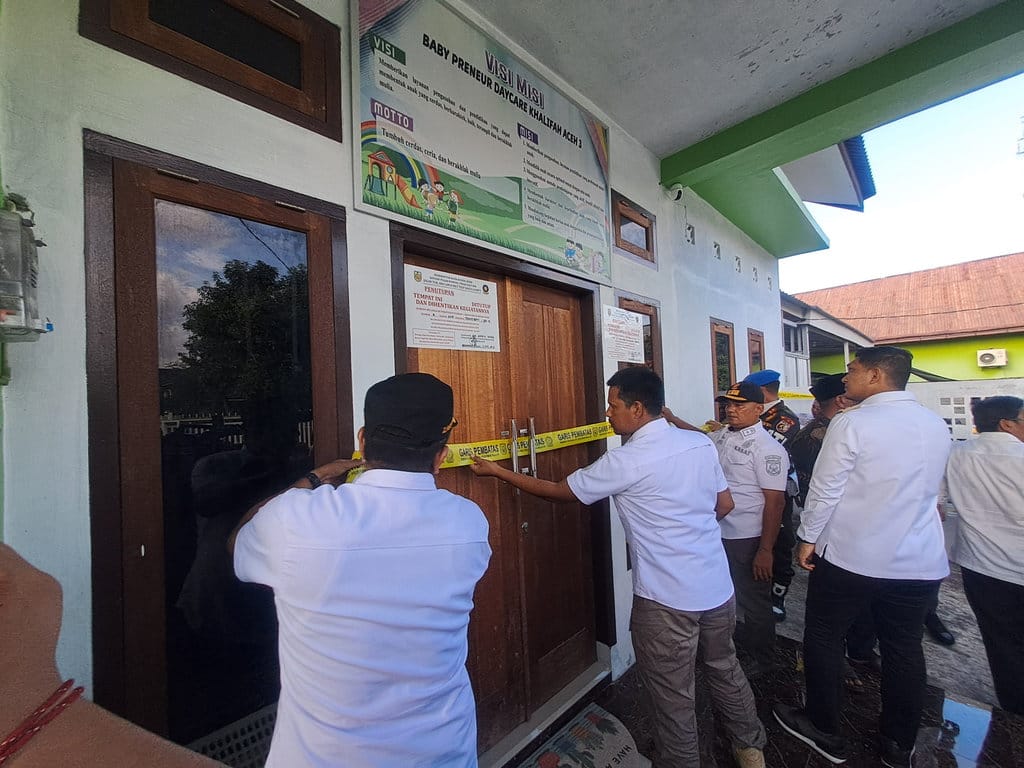 Pemkot Banda Aceh Segel Permanen Daycare Lakukan Kekerasan Anak