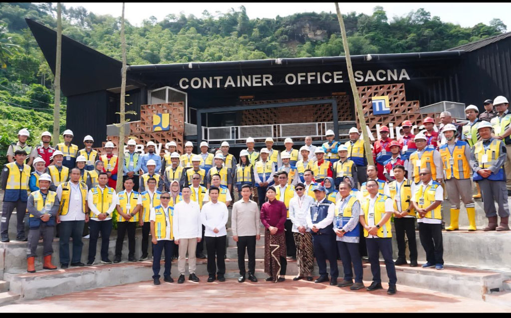Wapres Tinjau Proyek Bendungan Bagong Trenggalek Garapan PTPP