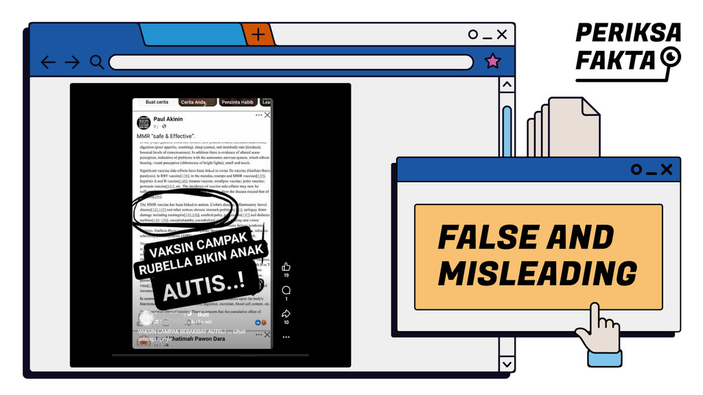Hoaks, Vaksin MMR Sebabkan Autisme pada Anak
