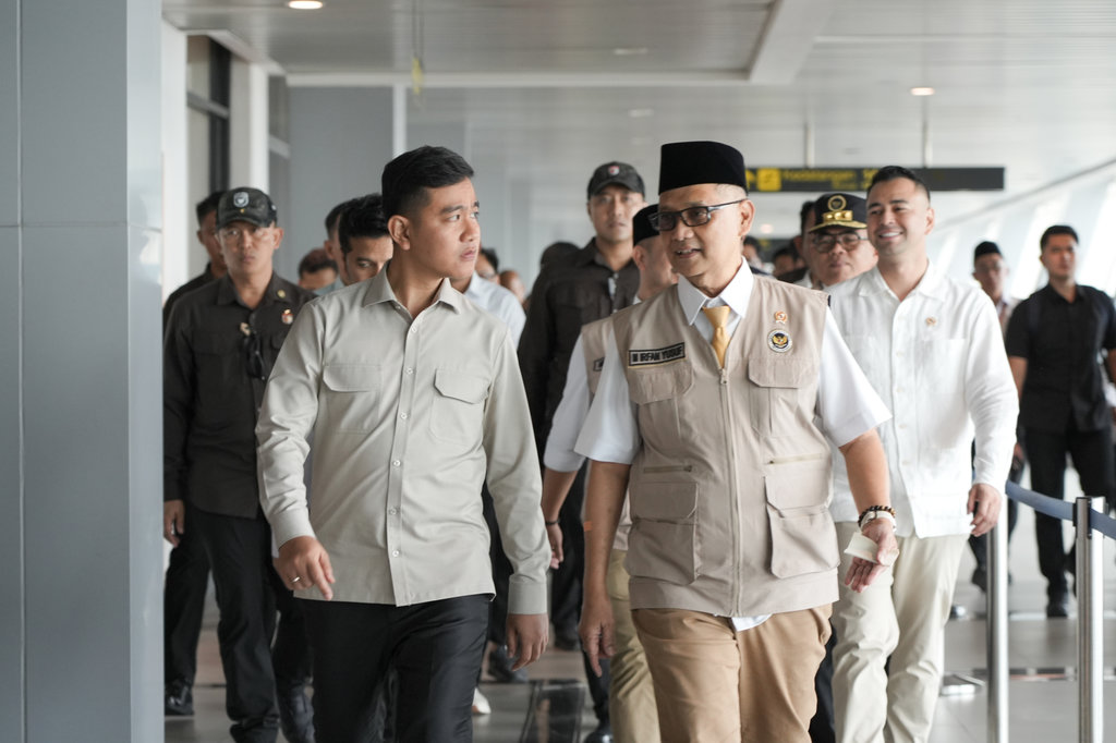 Wapres Gibran dan Menhaj Tinjau Layanan Makkah Route di Juanda