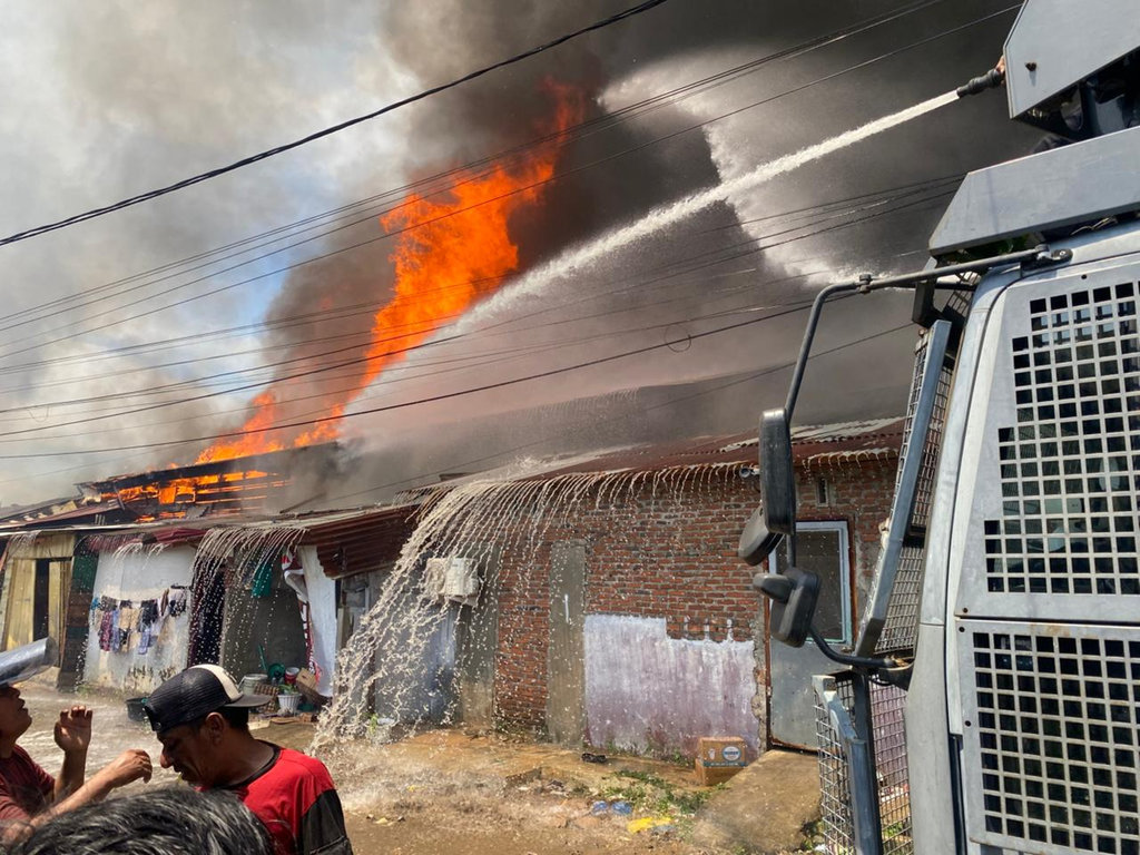 Kebakaran Hebat Landa Kota Lhokseumawe, 77 Rumah Hangus Terbakar