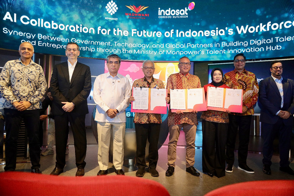 Kemnaker Gandeng Wadhwani dan Indosat Perkuat Ekosistem Kerja