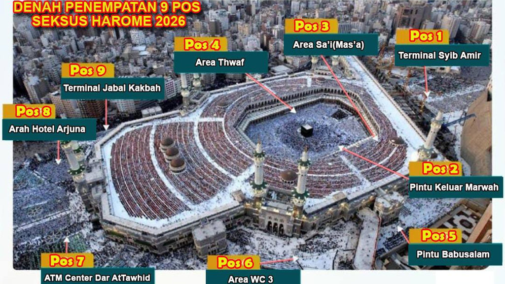 Peta Pos Seksus Haram di Masjidil Haram