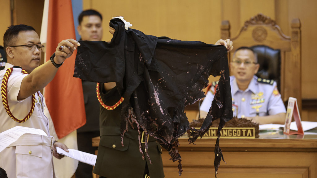 Sidang lanjutan kasus penyiraman air keras kepada Andrie Yunus