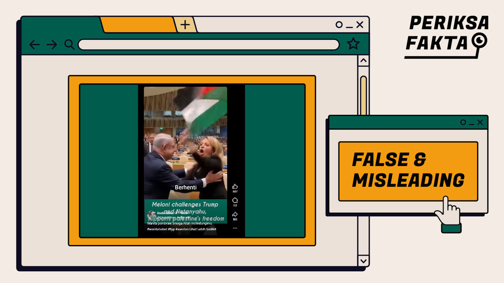Hoaks, PM Italia Protes Netanyahu & Dukung Kemerdekaan Palestina